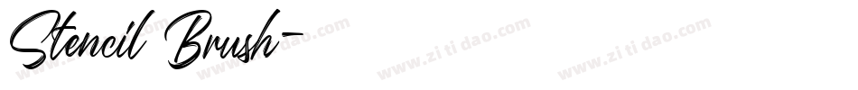 Stencil Brush字体转换